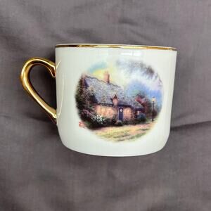 Thomas Kinkade Painter of Light Moonlight Cottage Cup